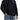 RosCo Gridlock™ waffle knit hunting base layer hoodie in black.