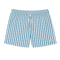 No Wake Swim Shorts-Teal Stripe